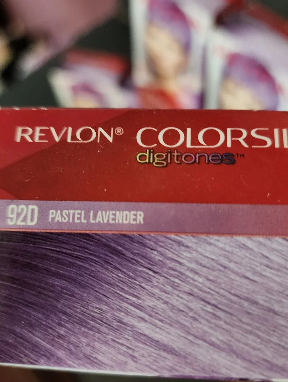 Revlon Colorsilk Digitones Keratin Perm Hair Color 92D PASTEL LAVENDER  7pk New